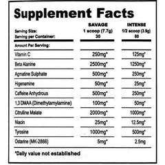 Patriot Labs "Patriot Preworkout" (30/60 Servis) - Mutant