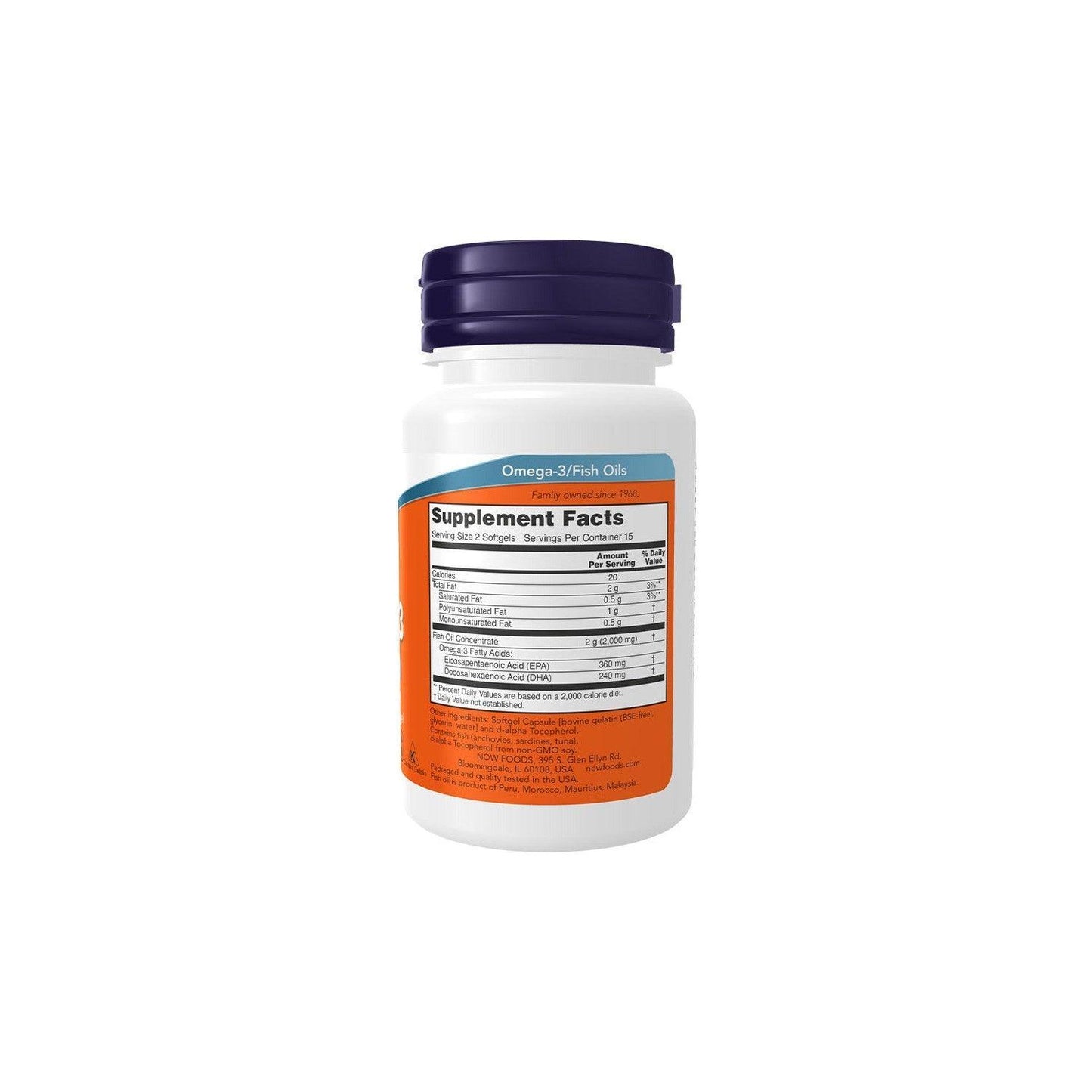 Now Foods Omega-3 Fish Oil (30 Softjel)