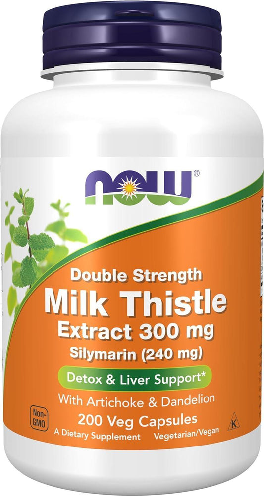 Now Foods Milk Thistle Extract Double Strength  300 mg (200 Veg Kapsül)