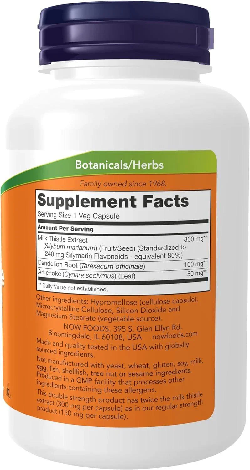 Now Foods Milk Thistle Extract Double Strength 300 mg (200 Veg Kapsül) - Mutant