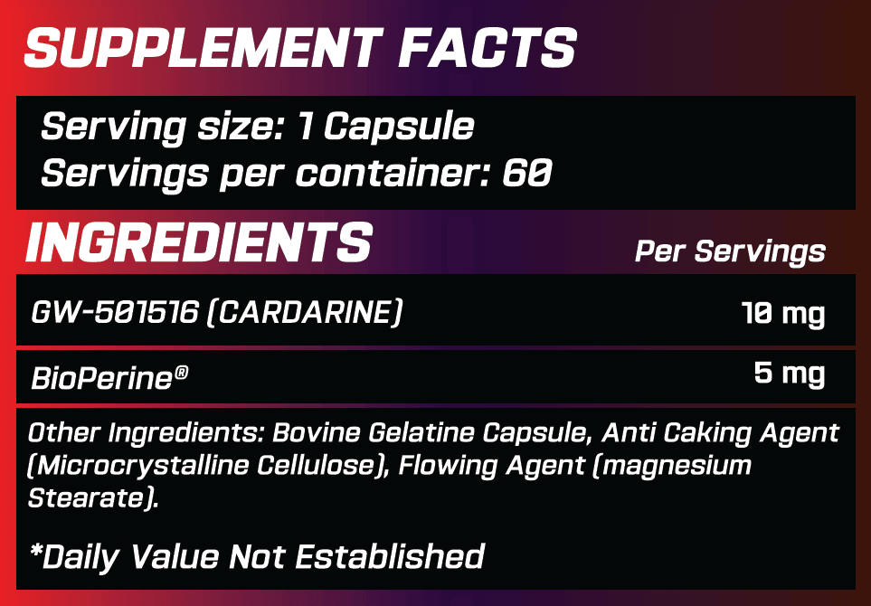 Grimlabs Spectre (Cardarine) (30 Kapsül) - Mutant