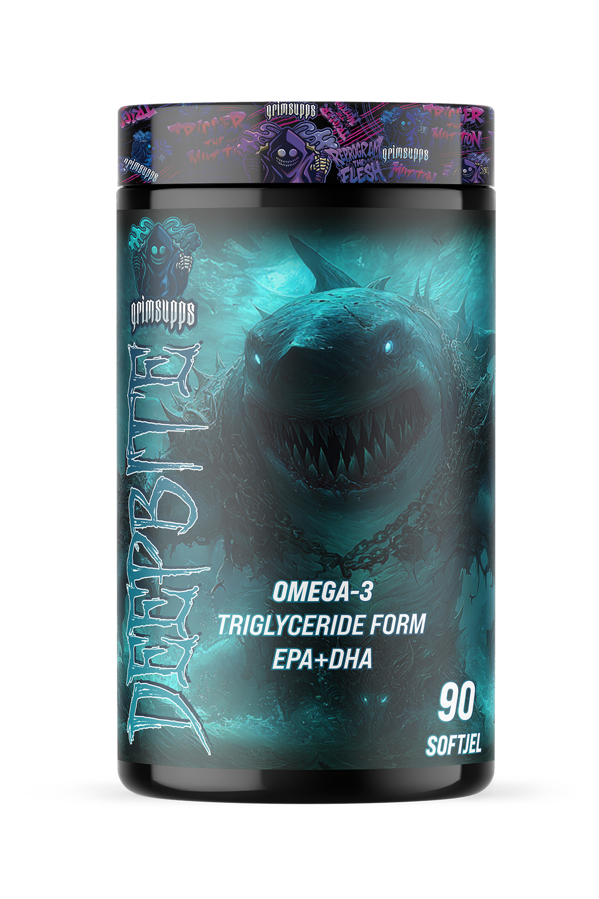 GRIMSUPPS DEEPBITE Omega-3 Balık Yağı 1000mg – Kalp, Beyin ve Göz Sağlığında Derin Etki!