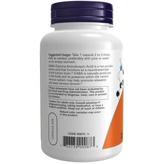 Now Foods Gaba With Vitamin B-6 500 Mg (100 Vegi Kapsül) - Mutant