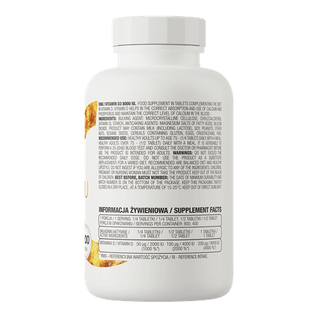Ostrovit Vitamin D3 8000 IU - Mutant